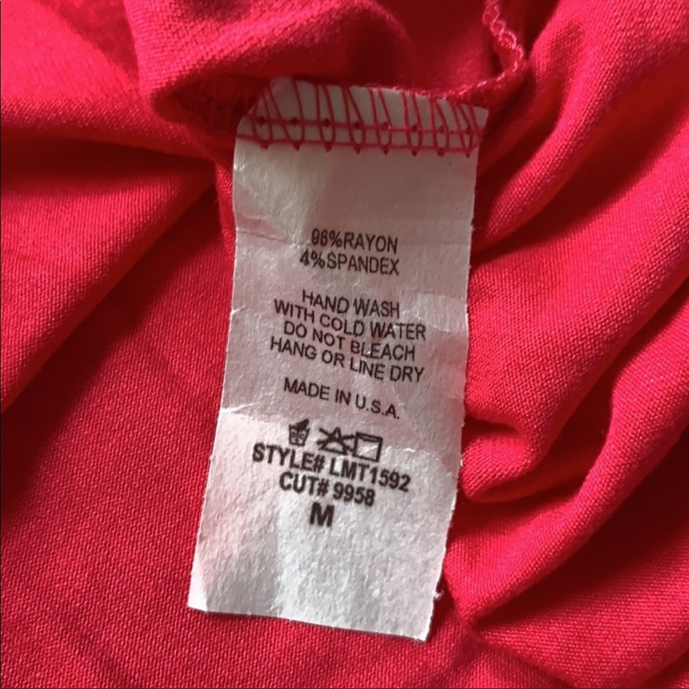 Lovely Melody Hot Pink Strappy Choker Tee Medium - Picture 5 of 6